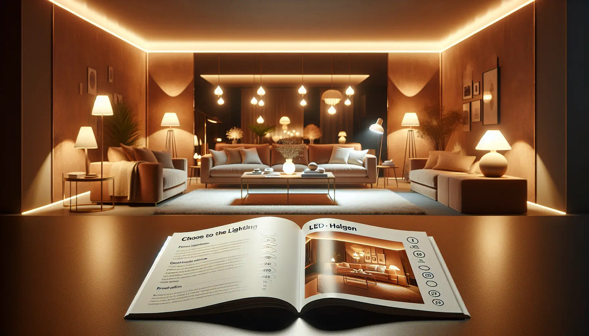 Comment choisir une lampe halogène pour un salon chaleureux : guide déco et comparatif LED vs halogène