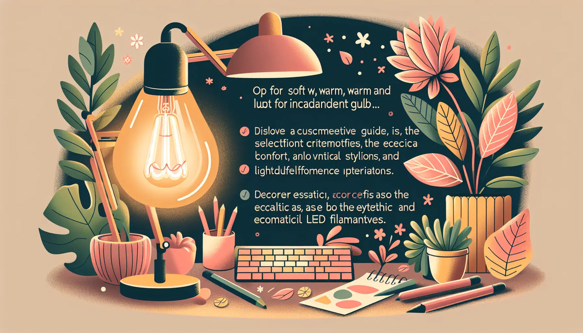 Ampoule incandescence pour lampe de bureau : guide complet pour une lumière douce, vintage et économique
