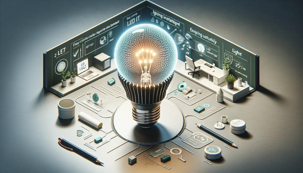Ampoule LED E27 lumière froide : éclairage économique et puissant pour bureaux, cuisines et ateliers