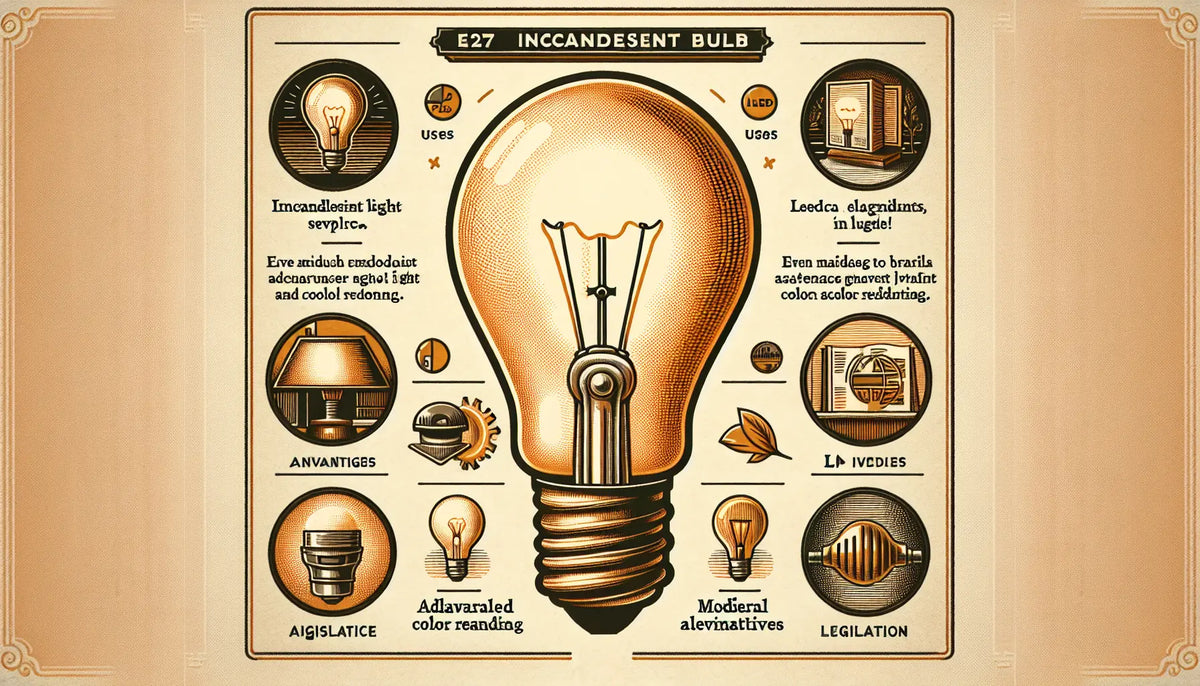 Ampoule incandescence E27 : usages, avantages, alternatives LED et déco vintage