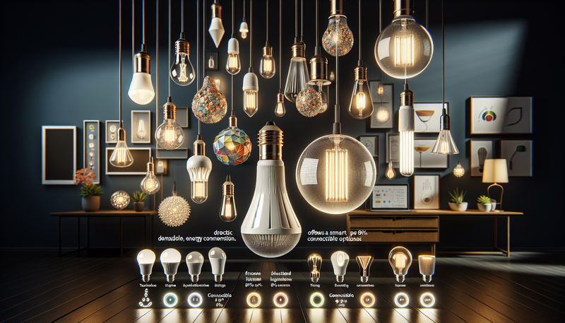 Ampoules LED design moderne : éclairage durable, esthétique et économique