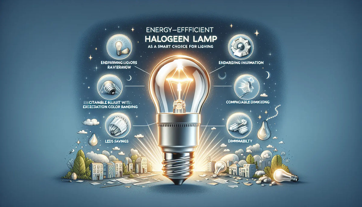 Lampe halogène basse consommation : une alternative éco-responsable aux LED avec culot E14 et variateur