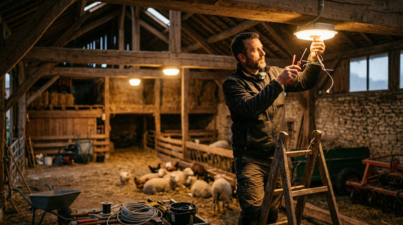eclairage ferme agricole - guide Jurassic Light