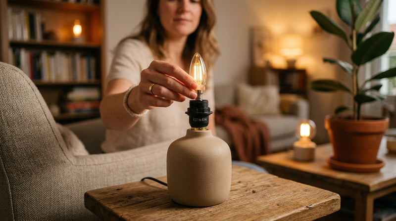 ampoule e27 vers e14 adaptateur - guide Jurassic Light