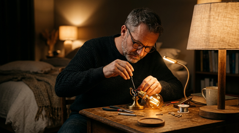 Illustration : comment changer une ampoule pour ampoule lampe de chevet