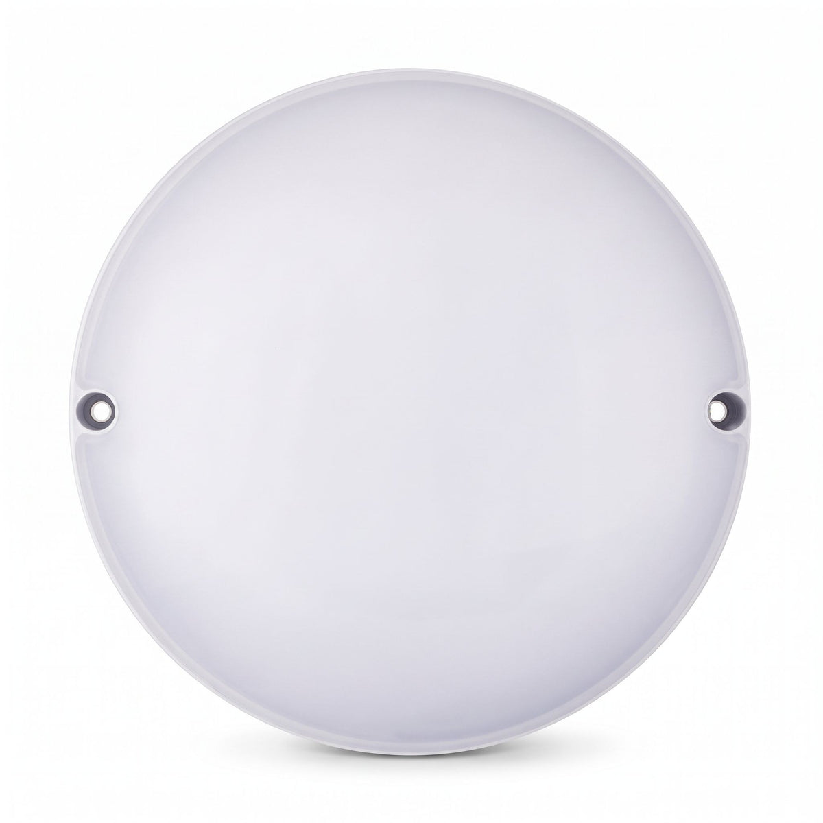 Hublot LED rond blanc 12 W à détecteur radar, diffuseur opale, sur fond blanc