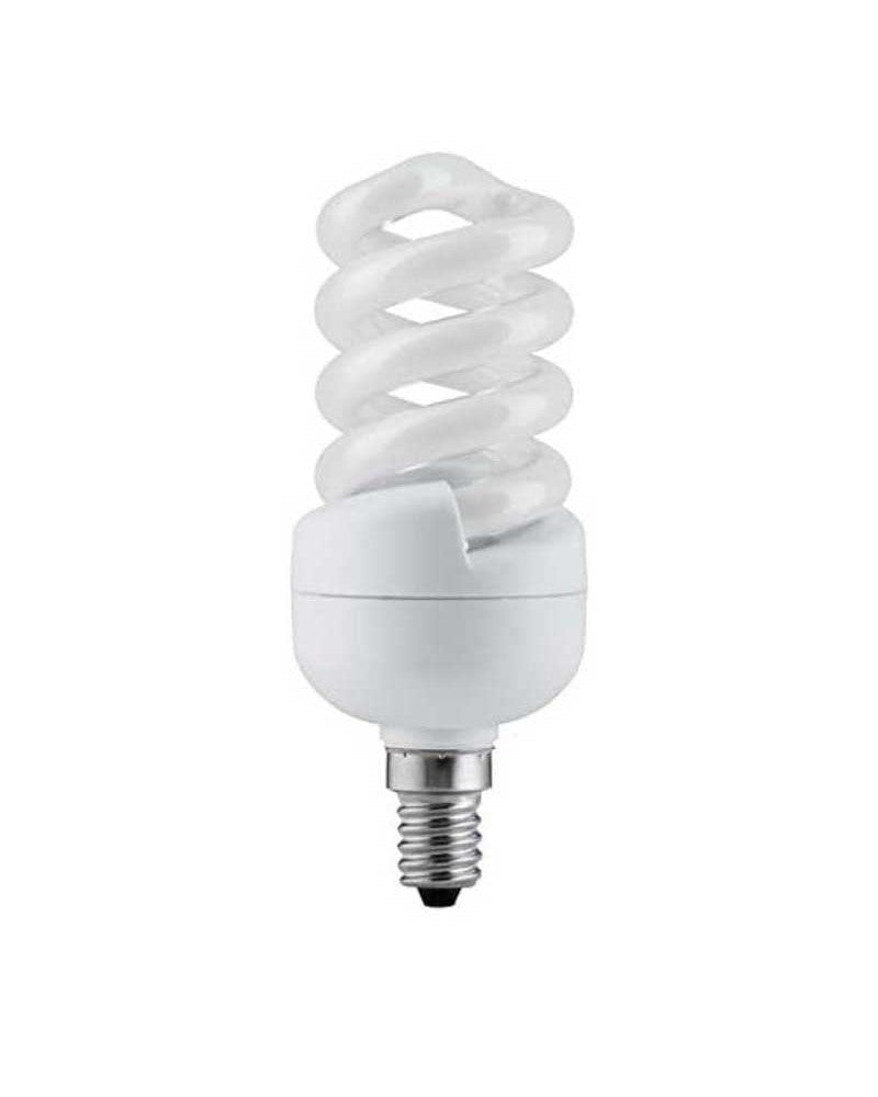 Ampoule fluocompacte E14 spirale ou 3U – 7 à 15 W, 2700 K ou 4000 K