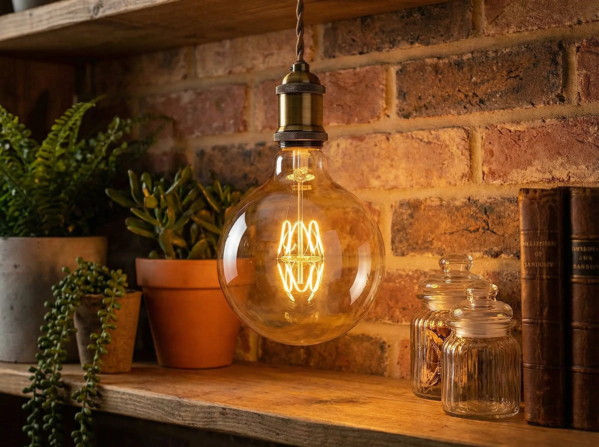 Ampoule à filament globe dimmable E27 60 W modèle Smith Jurassic-Light