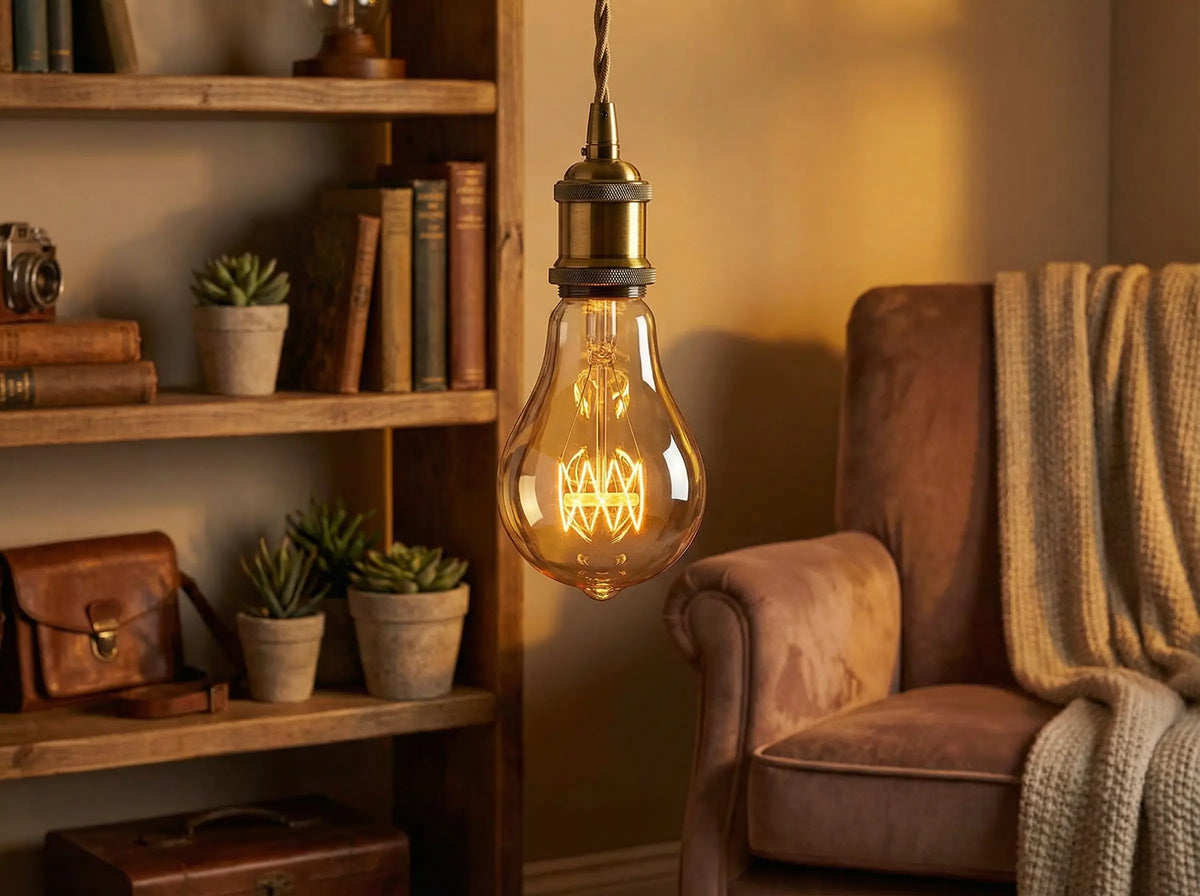 Ampoule à filament poire dimmable E27 60 W modèle Newton Jurassic-Light