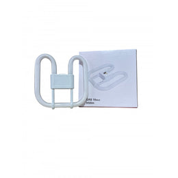 Lampe fluocompacte plate de forme carrée avec culot GR8 à deux broches