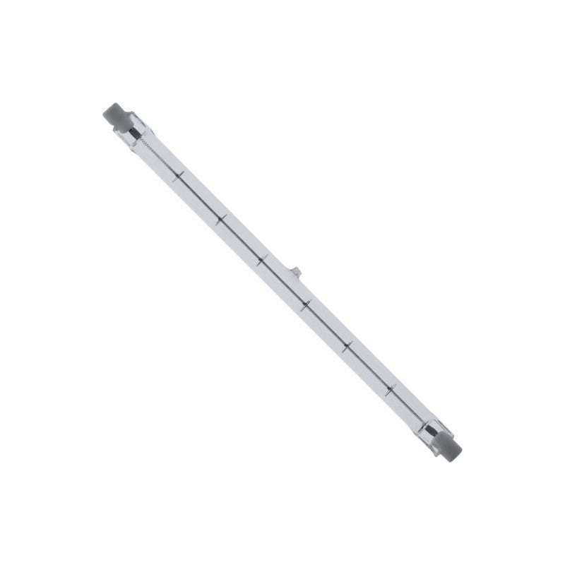 Crayon halogène linéaire R7s de 189 mm en quartz clair, avec un contact à chaque extrémité