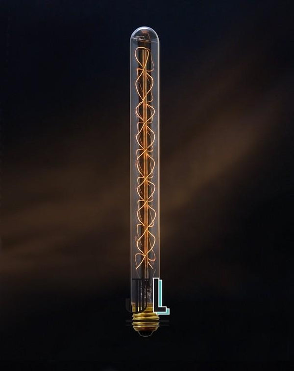 Ampoule à filament tube long dimmable E27 60 W modèle Robb - Jurassic-Light
