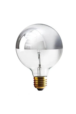 Ampoule calotte argentée globe 95MM - Jurassic-Light