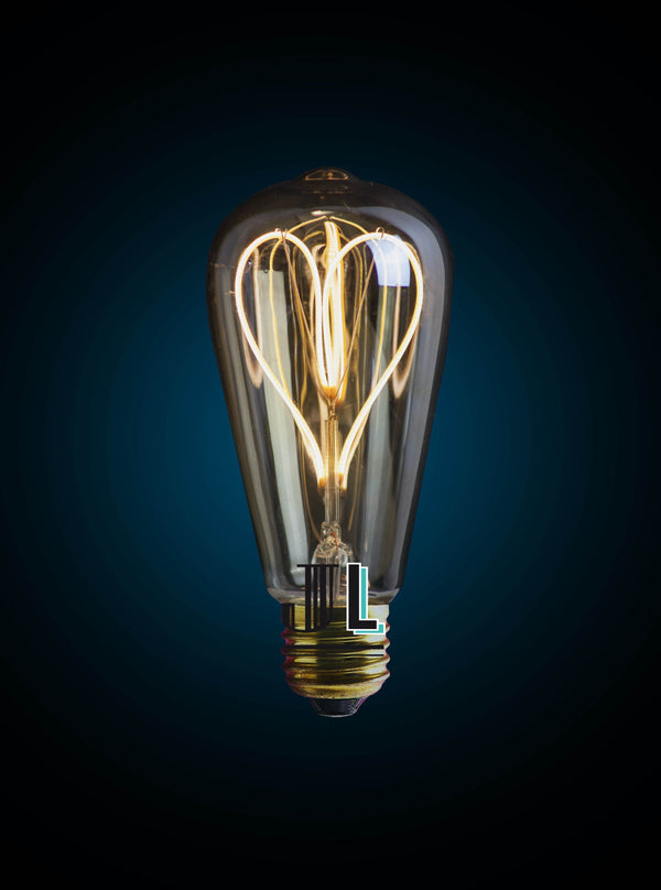 Ampoule LED tube 1906 à filament dimmable E27 4 W équivalant à 50 W modèle LOYSE - Jurassic-Light