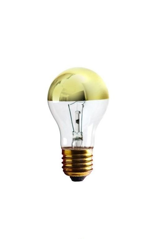 Ampoule standard à calotte dorée incandescente dimmable E27 60 W - Jurassic-Light