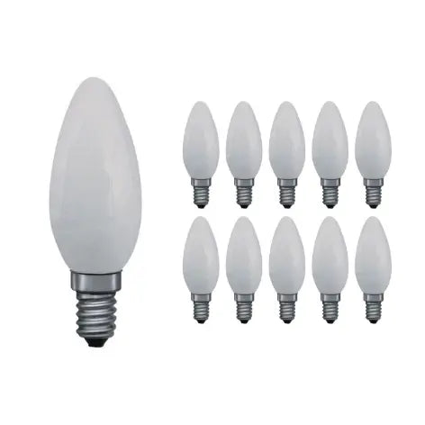 ampoule flamme incandescente dépolie e14 à filament