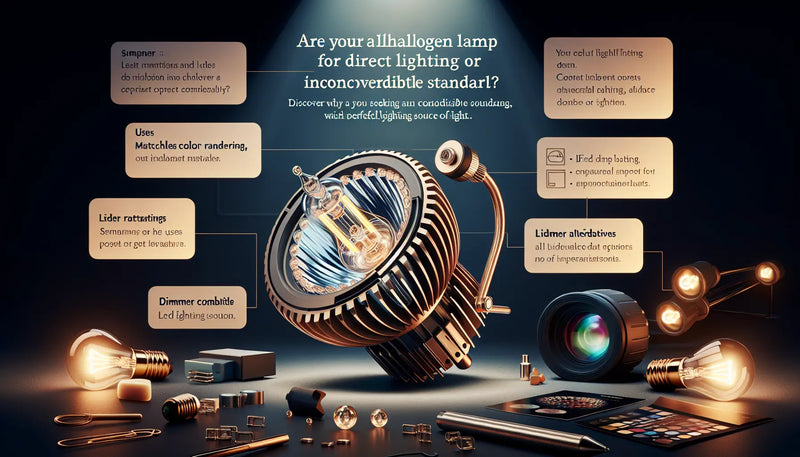 Lampe halogène pour éclairage direct : un éclairage puissant, esthétique et compatible variateur