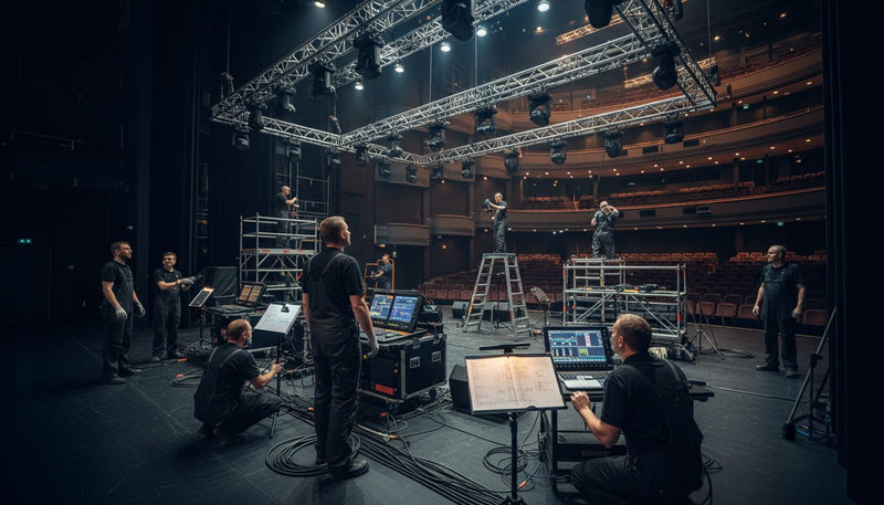 installation éclairage scène