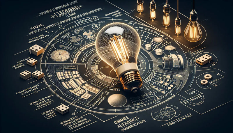 Lampe halogène dimmable : guide complet pour un éclairage modulable, chaleureux et élégant