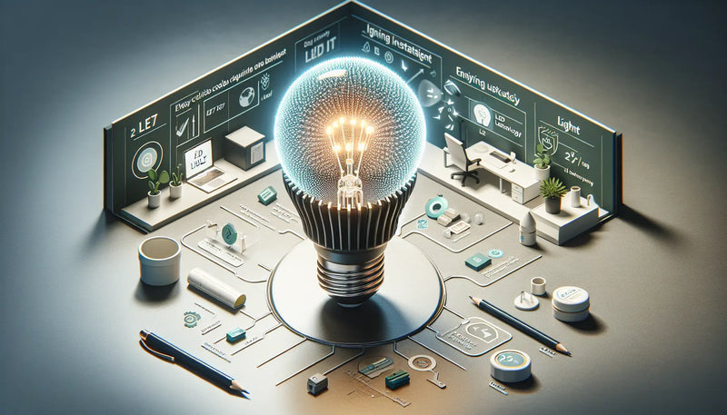 Ampoule LED E27 lumière froide : éclairage économique et puissant pour bureaux, cuisines et ateliers