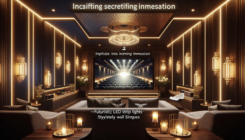 Optimisez votre cinéma maison avec un éclairage tamisé et un design professionnel