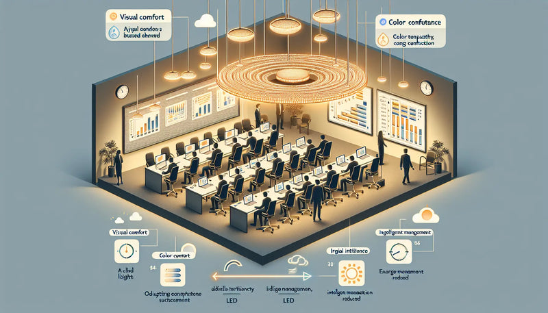 Optimisation de l’éclairage LED pour salle de conférence : confort visuel, performance et économies d’énergie