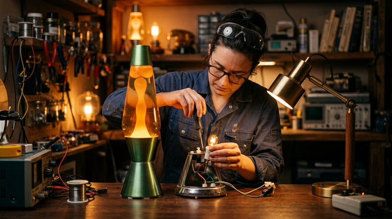 Illustration : comment changer une ampoule pour ampoule lampe a lave