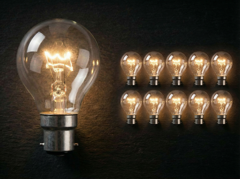 ✨ Lot 10 Ampoules Sphériques B22 | Baïonnette, Vintage & Économique