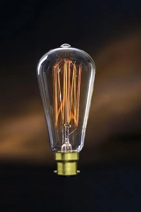 Ampoule B22 à baïonnette Edison ST64 à filament