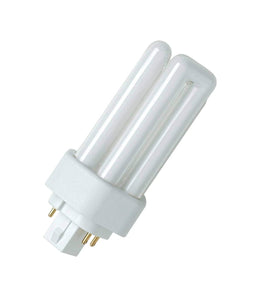 Lampe fluocompacte GX24q-2 18 W 4 broches type PL-T – 3000 K ou 4000 K