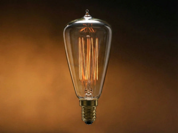 Ampoule filament ST48 60W E14 pour applique et lutre rétro - Modèle Stan-Mini Jurassic-Light