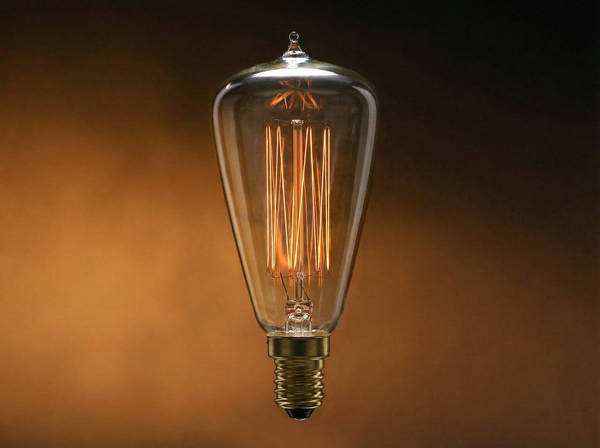 Ampoule filament ST48 60W E14 pour applique et lutre rétro - Modèle Stan-Mini