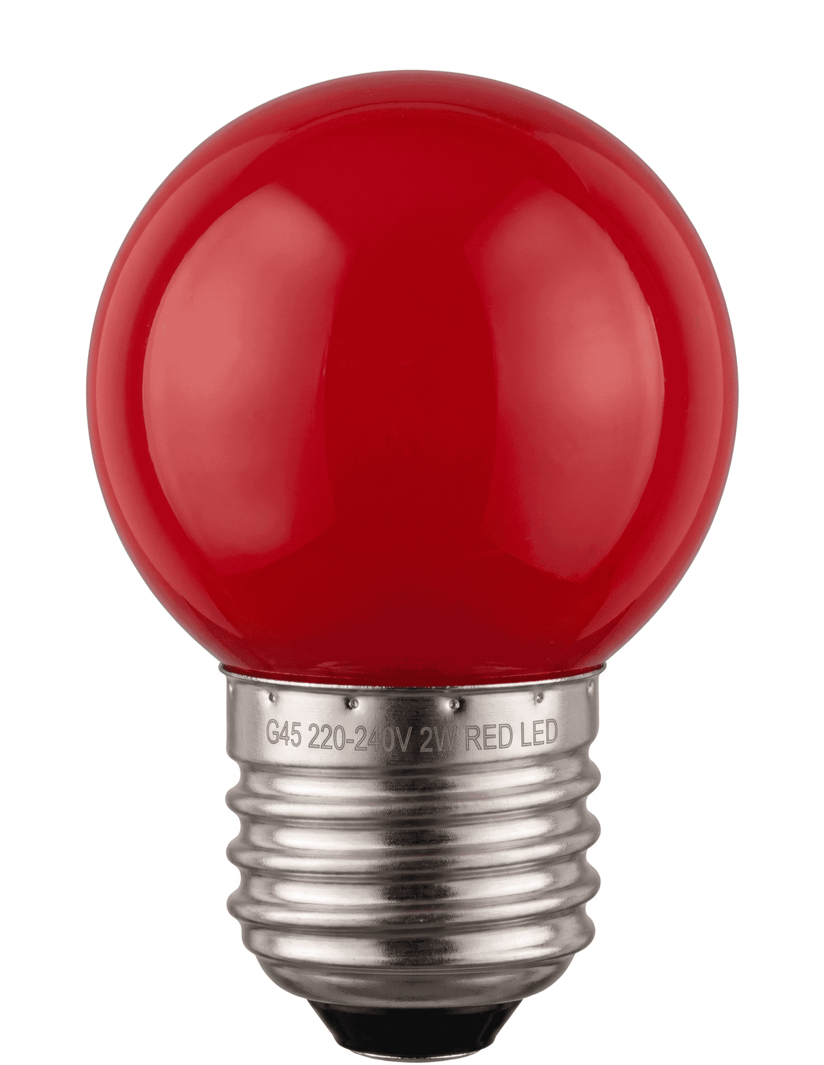 Ampoule LED E27 sphérique 1,5 W rouge pour guirlande guinguette