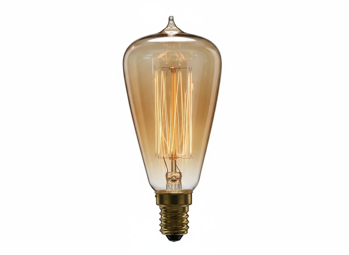 Ampoule filament ST48 60W E14 pour applique et lutre rétro - Modèle Stan-Mini 