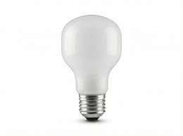 Ampoule T60 E27 60 W à incandescence en verre opalin