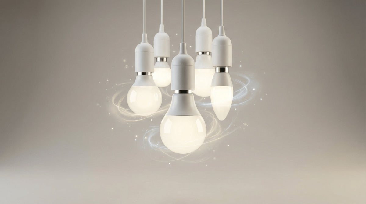 Ampoules LED blanches suspendues
