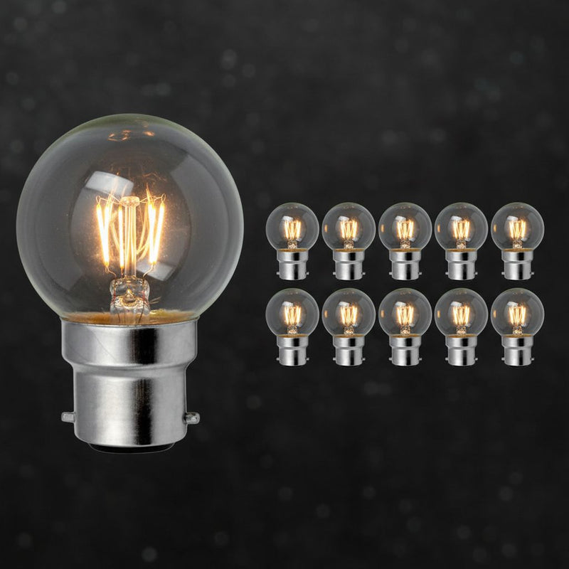 Ampoule sphérique incandescente - Pack de 10