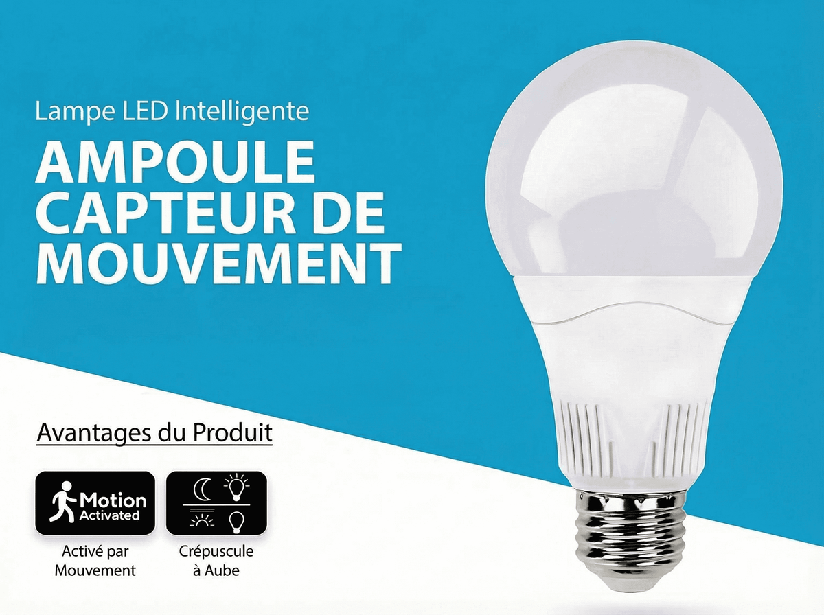Ampoule Détecteur de Mouvement LED 16W E27