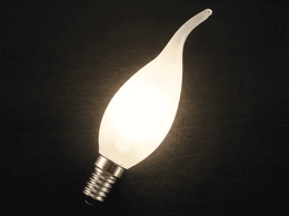 Ampoule flamme coup de vent E14 verre dépoli – Style classique à incandescence Jurassic-Light