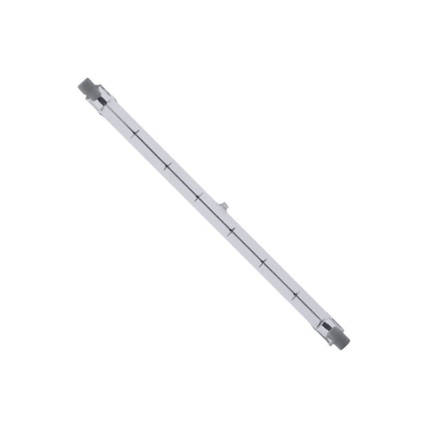 Crayon halogène linéaire R7s de 189 mm en quartz clair, avec un contact à chaque extrémité