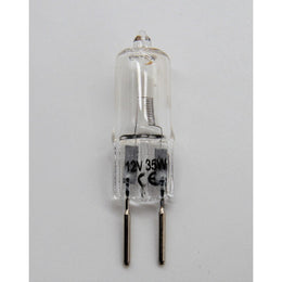 Capsule halogène 12 V en verre clair avec deux broches de contact GY6.35