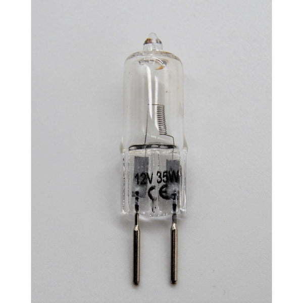 Capsule halogène 12 V en verre clair avec deux broches de contact GY6.35