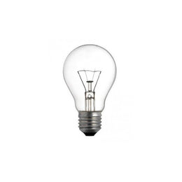 Ampoule A55 basse tension 42 V en verre clair, filament visible, culot à vis E27