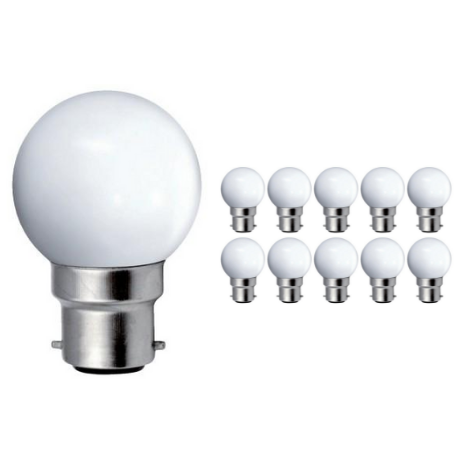 goobay Ampoule Sphérique pour Lampe de Poche, 2,35 W, culot E10, 6