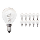 Ampoule sphérique à filament incandescent verre clair culot e14 25w 40w 60w