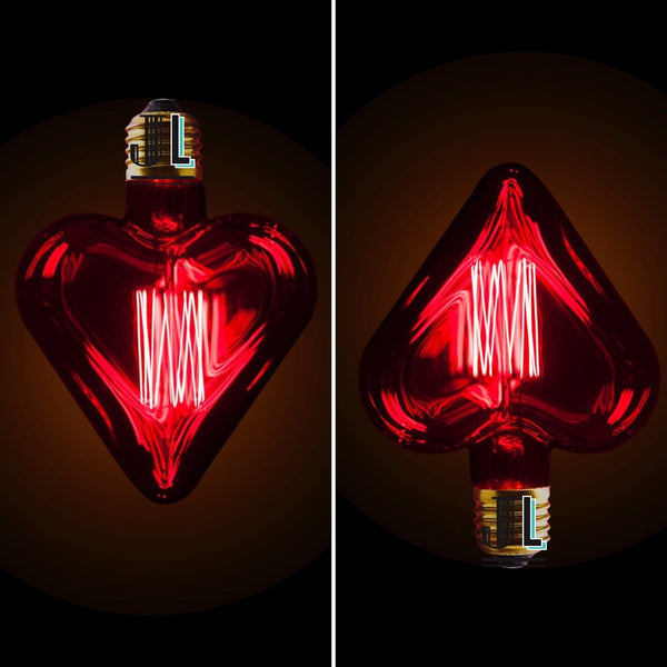 Ampoule à filament modèle HEART RED - Jurassic-Light