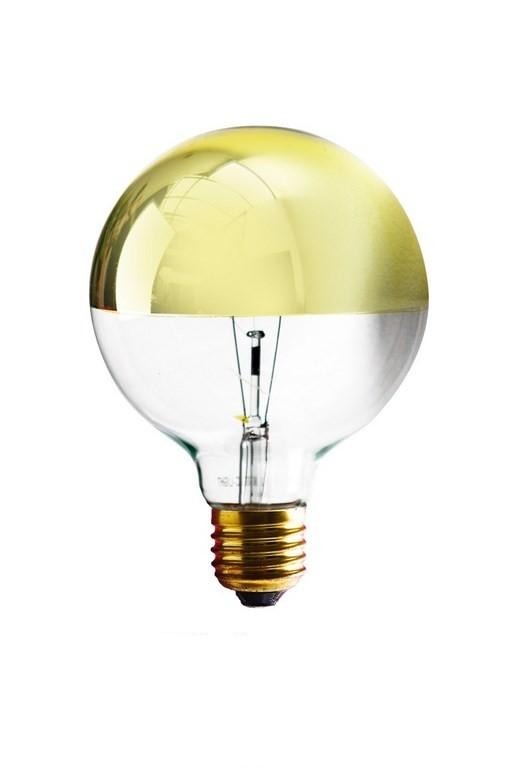 Ampoule calotte dorée globe 125MM - Jurassic-Light