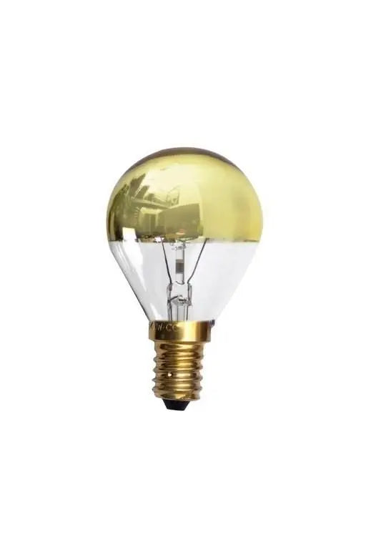 Ampoule sphérique à calotte dorée incandescente dimmable E14 40 W - Jurassic-Light