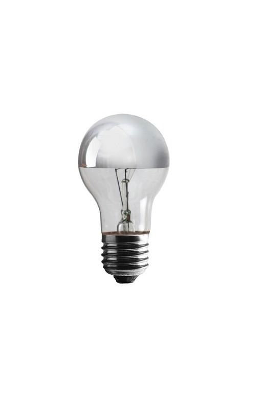 Ampoule standard à calotte argentée incandescente dimmable E27 60 W - Jurassic-Light