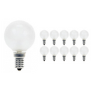 ampoule sphérique à filament incandescent verre dépolie culot e14 25w 40w 60w